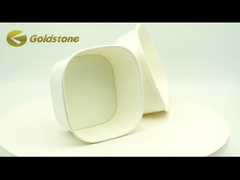 500 ml de alimentos seguros y versátiles Cuencos de papel rectangulares para ensaladas Postres de pasta