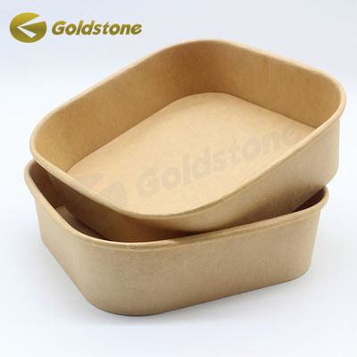 Productos de panadería Kraft respetuosos con el medio ambiente Cuencos de papel con copa de PLA
