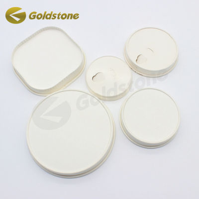 Capa de taza de papel resistente al calor tapa de taza de café tapa a prueba de fugas calidad alimenticia blanco redondo