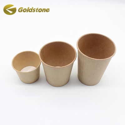 Copo de yogur desechable reciclado Copas de papel Kraft Capa de yogur personalizable Contenedor de taza