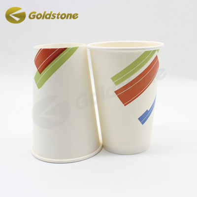 Copas de papel de pared en relieve Copas de leche de papel de 12 oz Copas de papel sostenibles