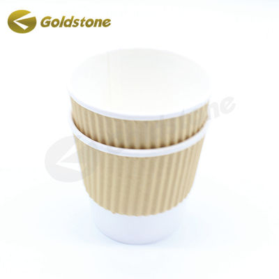 Barnizado Tazas de café caliente Papel desechable Tazas de café desechables personalizadas