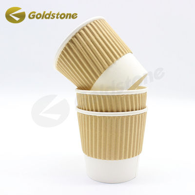 Logotipo personalizado Ripple de papel de pared de la taza resistente a fugas Ripple aislado para café y té