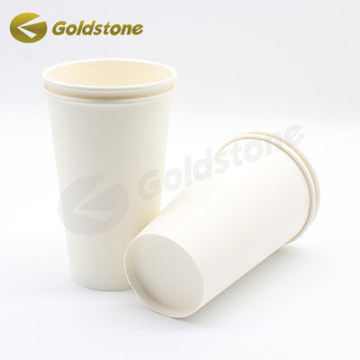 Tazas de papel de yogur biodegradables y resistentes para bocadillos ecológicos