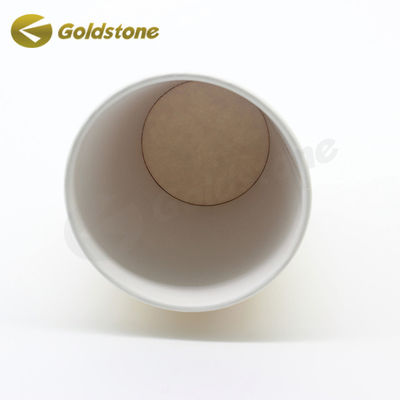 Tamaño personalizado Taza de papel Kraft marrón 12 Oz Tazas de onda Marca personalizable