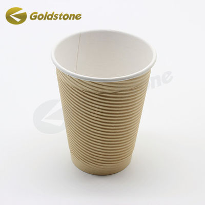 Taza de papel de café aislada de pared única Tazas de café desechables ISO9001