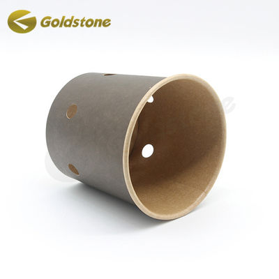 Cubo de palomitas de maíz de papel de pollo biodegradable marrón oscuro para empresas sostenibles