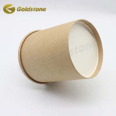 Taza de papel de marca personalizada de yogur Eco amigable Logotipo personalizado Tazas de helado para bebidas calientes
