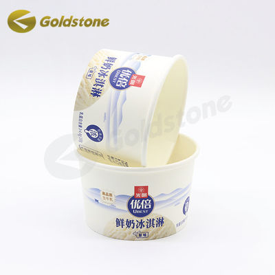 Tazas desechables reciclables de pared única de 6 oz de papel Tazas de helado de Odm