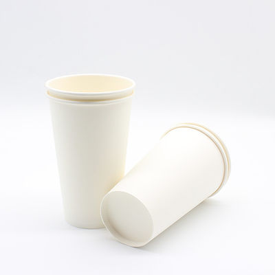 Taza redonda de papel para té de leche a prueba de fugas y respetuosa con el medio ambiente