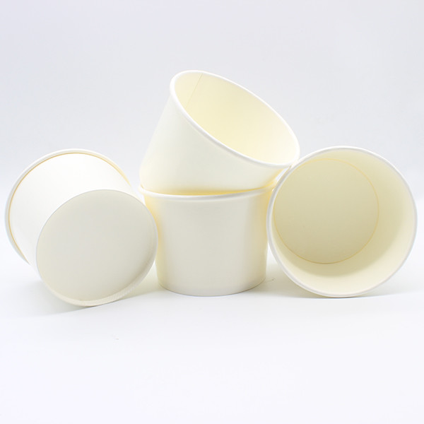 Blanco de todos los tamaños 100 ml bolos de papel ensalada bol Kraft para fiestas y eventos 1