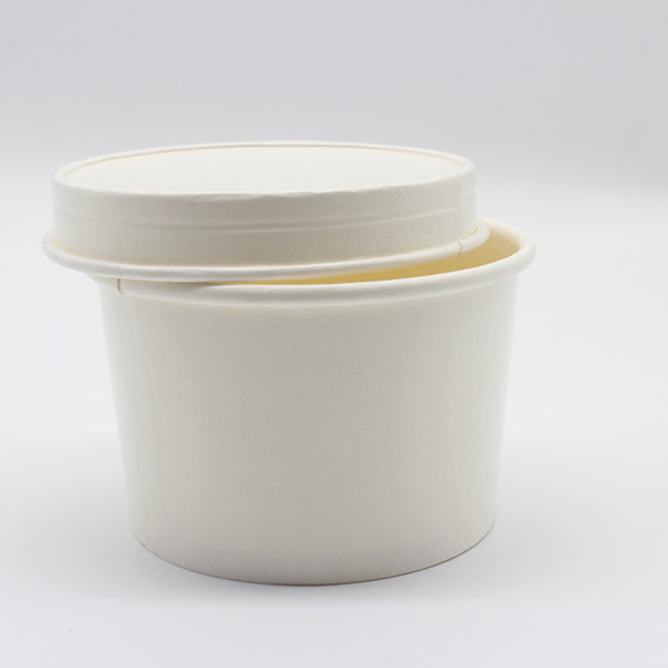 3in Higiénico Copo de helado tapa de papel Copo desechable cubre laminado brillante 0