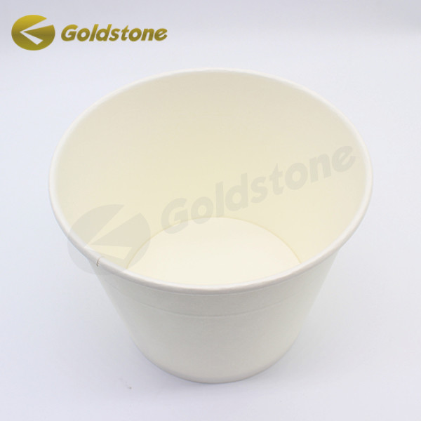 Tazas de helado biodegradables con grabado natural Tazas de papel reciclado Ecológicas 0