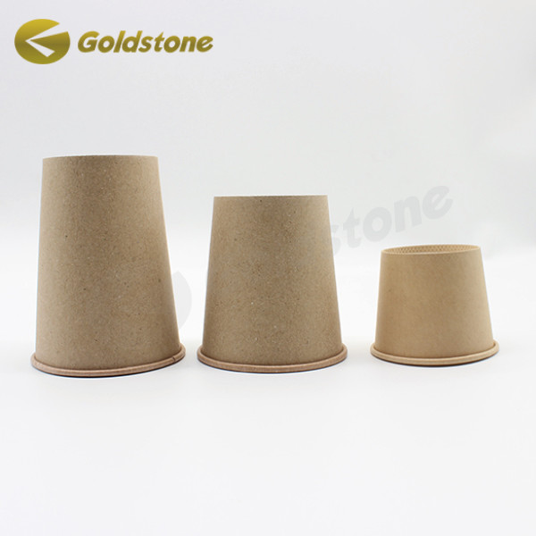 Copo de yogur desechable reciclado Copas de papel Kraft Capa de yogur personalizable Contenedor de taza 0