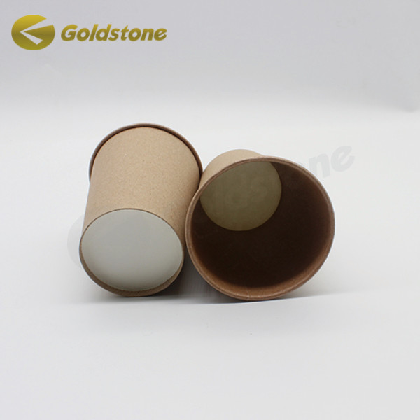 Copo de yogur desechable reciclado Copas de papel Kraft Capa de yogur personalizable Contenedor de taza 1