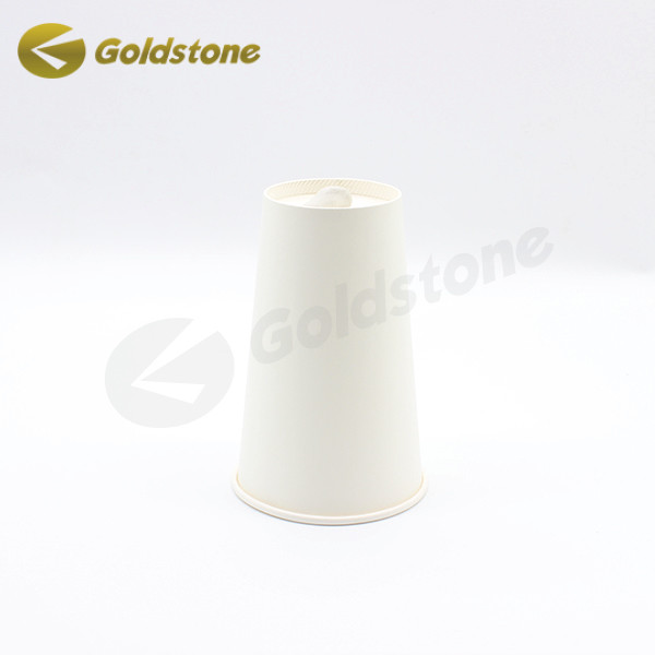 Copas de papel de una sola pared de leche y té de 16 onzas de papel Goldstone 0