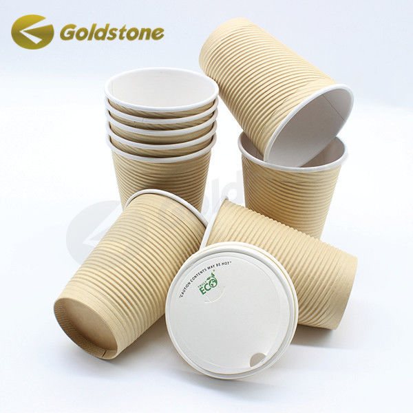 Logotipo personalizado Ripple de papel de pared de la taza resistente a fugas Ripple aislado para café y té 1