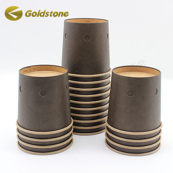 Cubo de palomitas de maíz de papel de pollo biodegradable marrón oscuro para empresas sostenibles 0