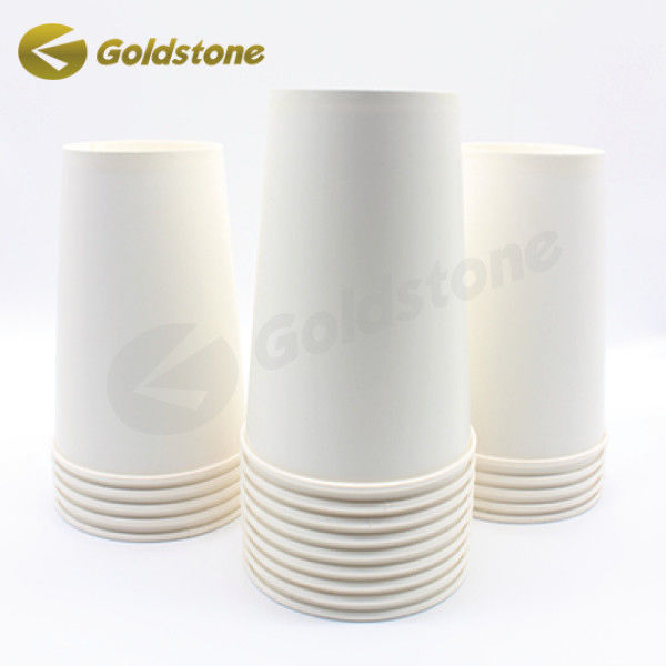 Tazas de papel de leche de marca personalizada Resistente al calor Tazas de papel compostables de 12 oz 0