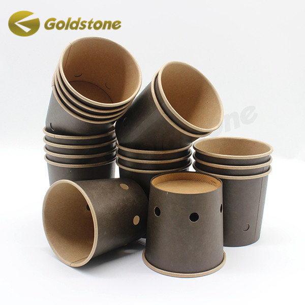 5 galones de papel marrón cubo de papel de pared único cubo de pollo frito cubo de 5 galones 0