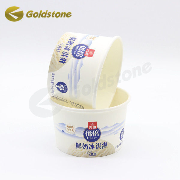 Conveniente Papel personalizado copas de helado Copas de papel reciclado Tamaños personalizados 2